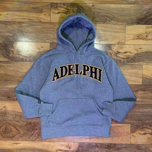 Jansport Men's Grey and Blue Hoodie